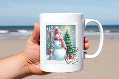 Christmas Snowman Stamp Clipart Bundle - CraftNest - Digital Crafting and Art