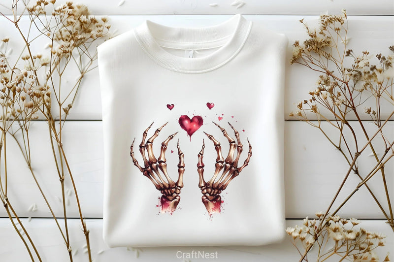 Valentine Skeleton Clipart Bundle 3 - CraftNest - Digital Crafting and Art