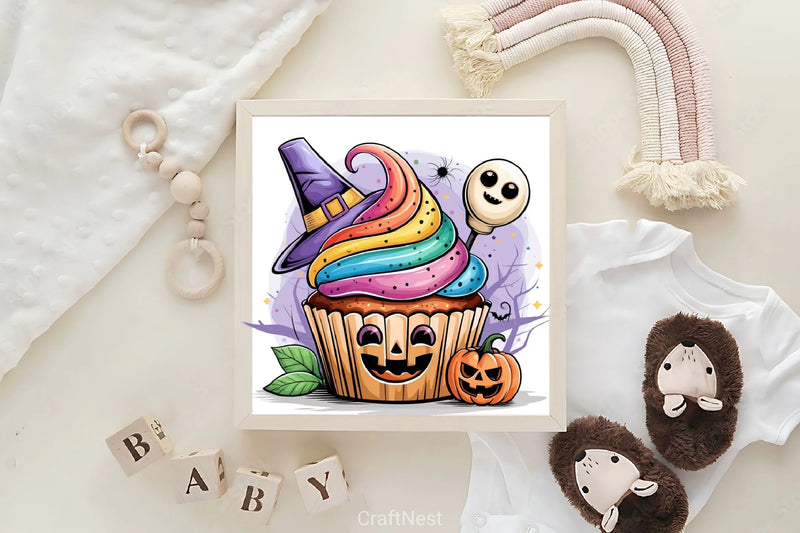 Spooky Cupcake Clipart Bundle - CraftNest - Digital Crafting and Art