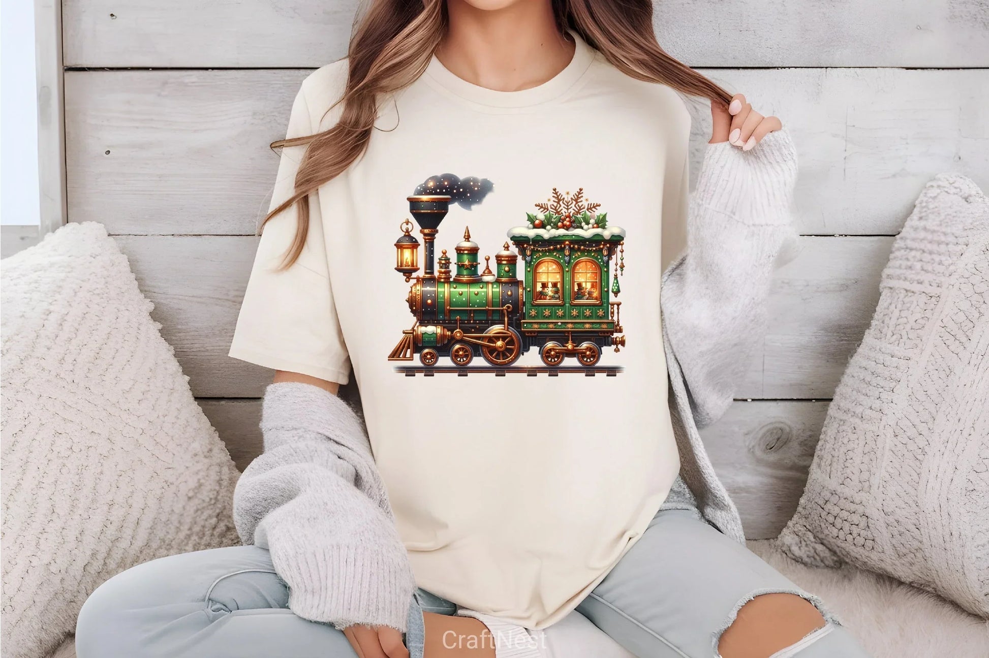 Christmas Train Clipart Bundle 6 - CraftNest - Digital Crafting and Art