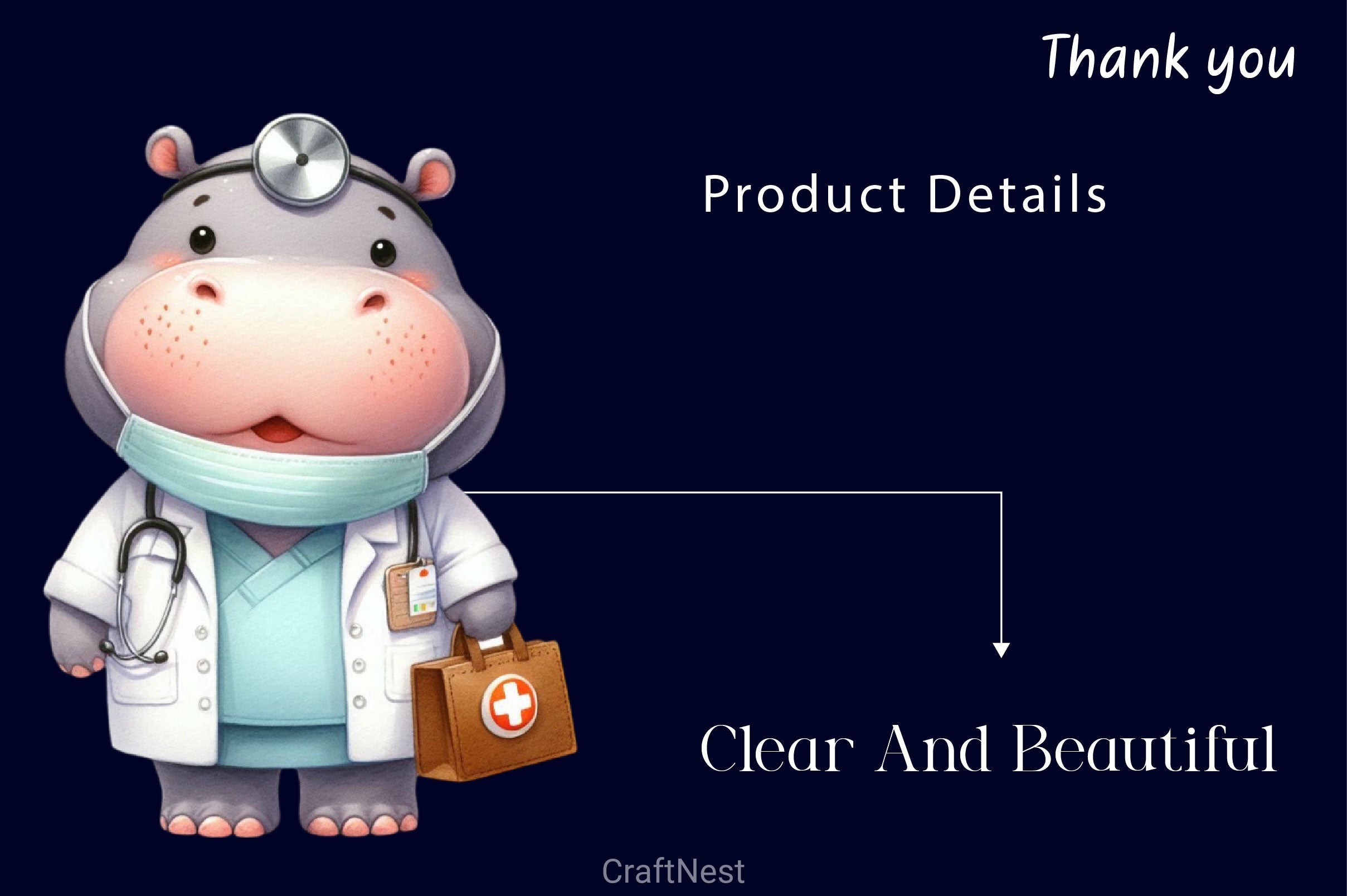 Safari Animals Nurse Clipart Bundle