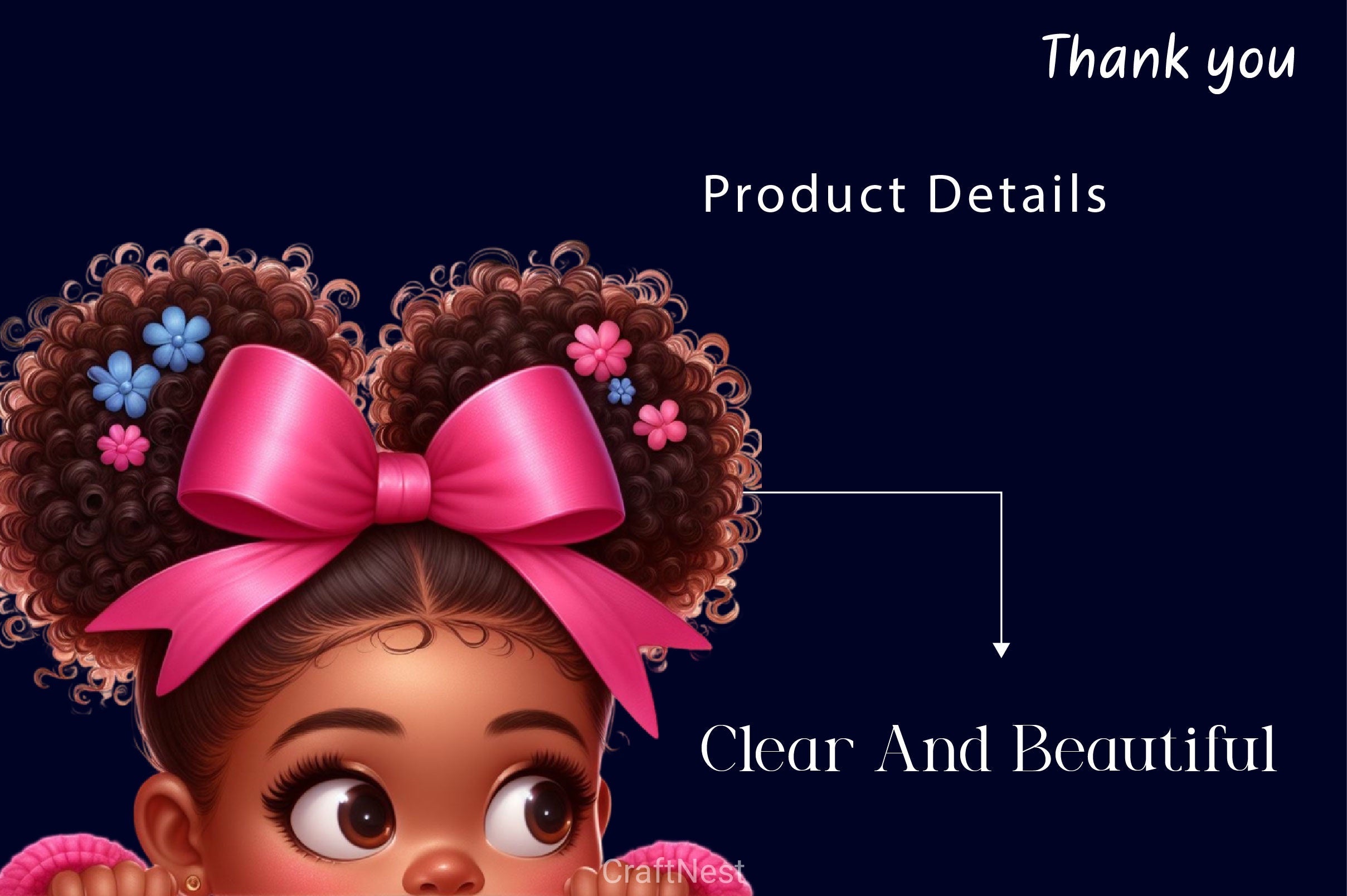 Peek A Boo Girl Clipart Bundle