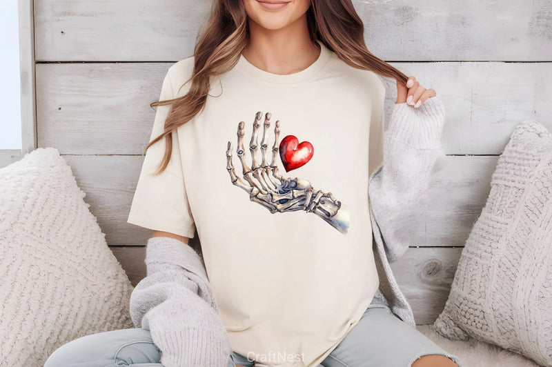 Valentine Skeleton Hand Clipart Bundle - CraftNest - Digital Crafting and Art