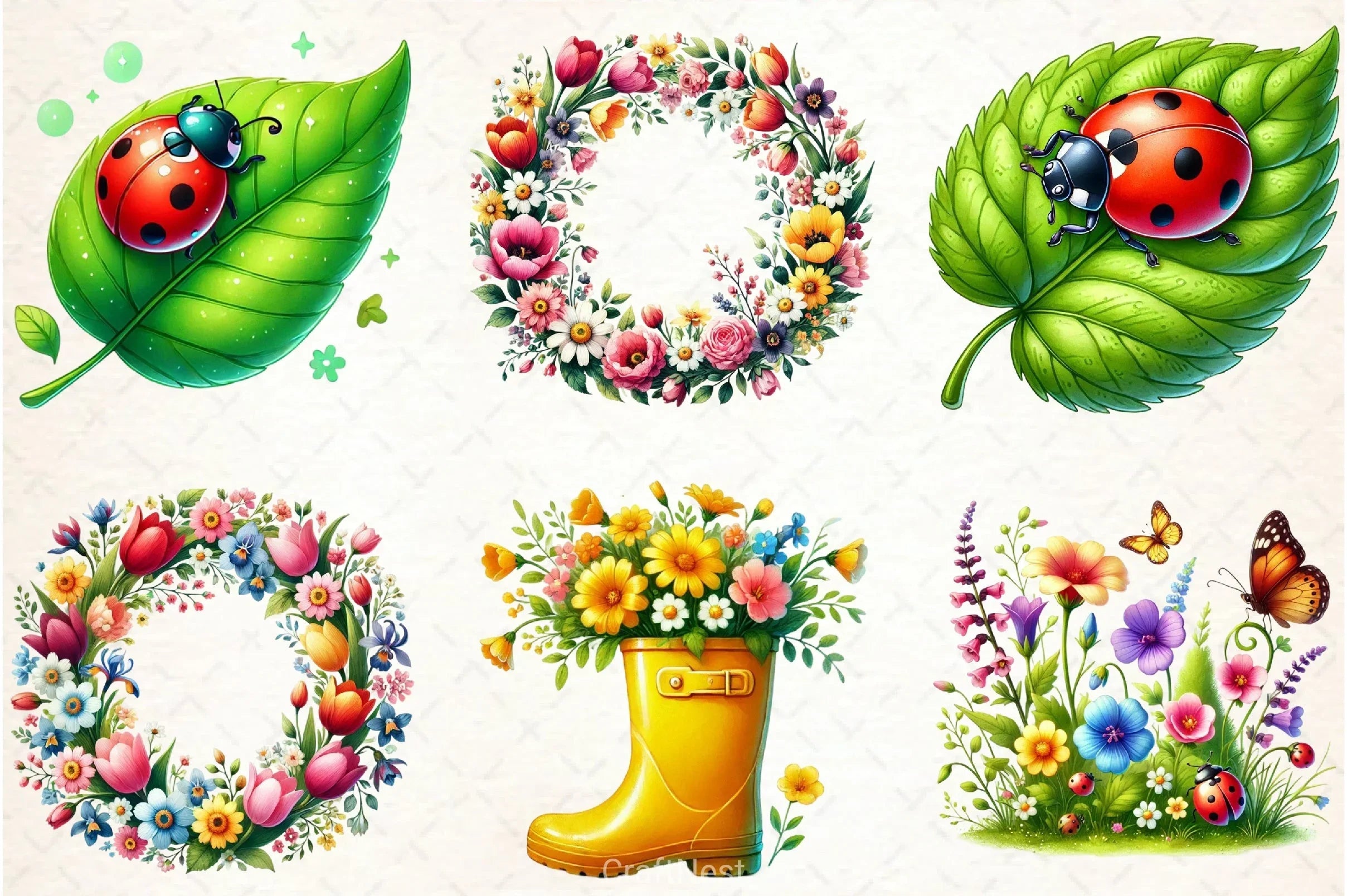 Spring Clipart Bundle 7 - CraftNest - Digital Crafting and Art