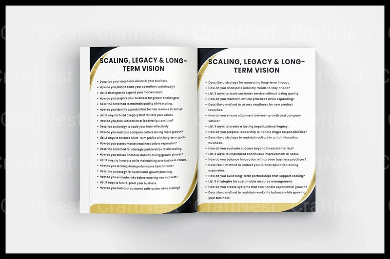 Small Business Prompts Book for Entrepreneurs - CraftNest - Digital Crafting and Art