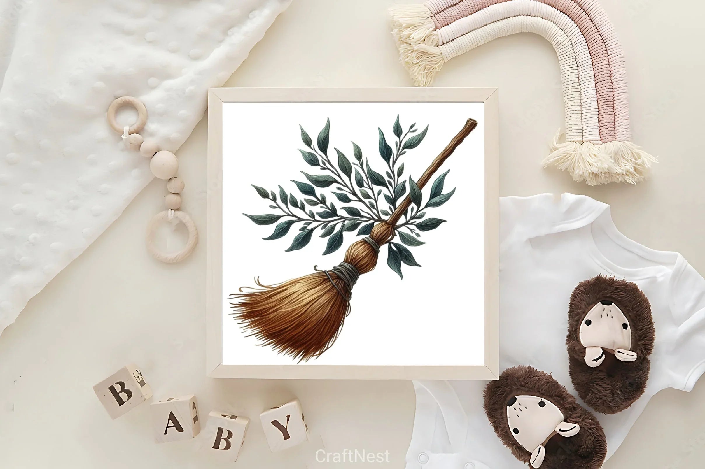 Halloween Witch Broom Clipart Bundle 2 - CraftNest - Digital Crafting and Art