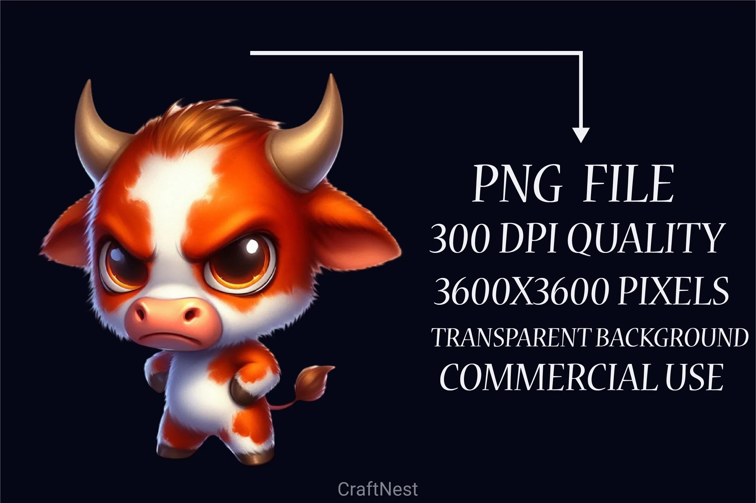 Angry Cow Clipart Bundle - CraftNest - Digital Crafting and Art
