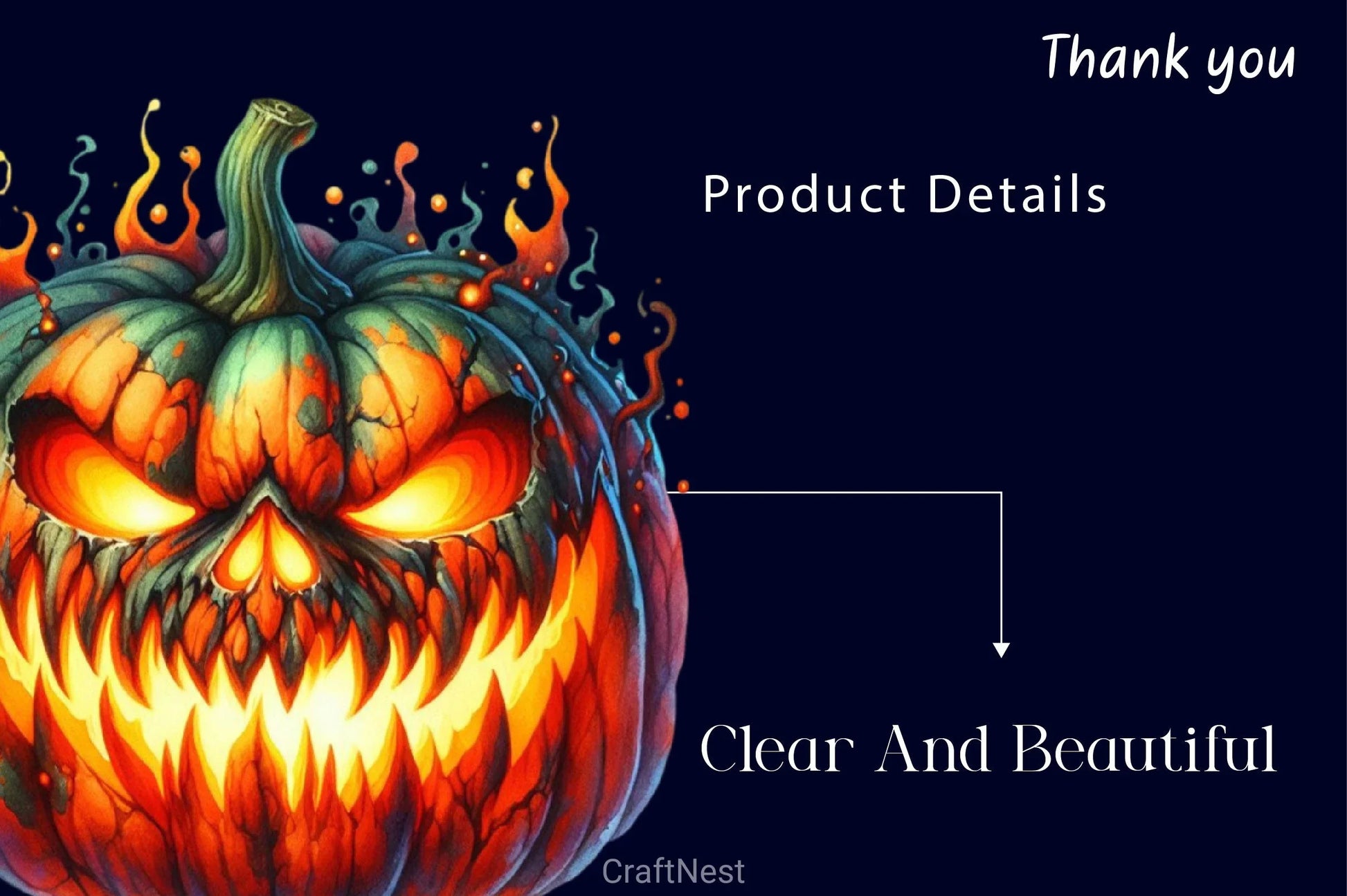 Scary Halloween Pumpkin Clipart Bundle - CraftNest - Digital Crafting and Art