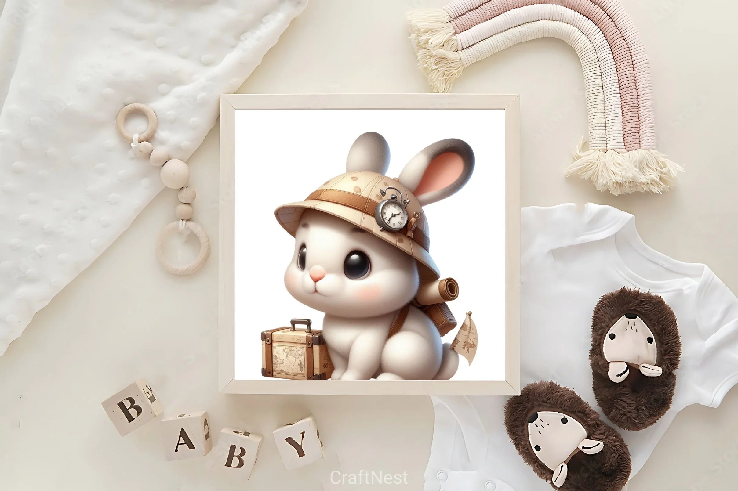 Baby Safari Animals Clipart Bundle - CraftNest - Digital Crafting and Art