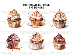 Chocolate Cupcakes Clipart - CraftNest