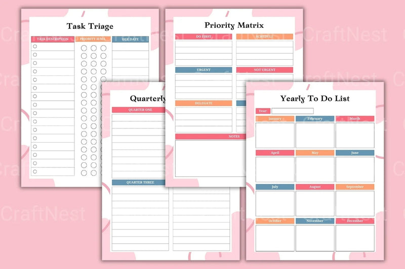 ADHD Brain Dump Worksheets for Focus and Organization - CraftNest - Digital Crafting and Art