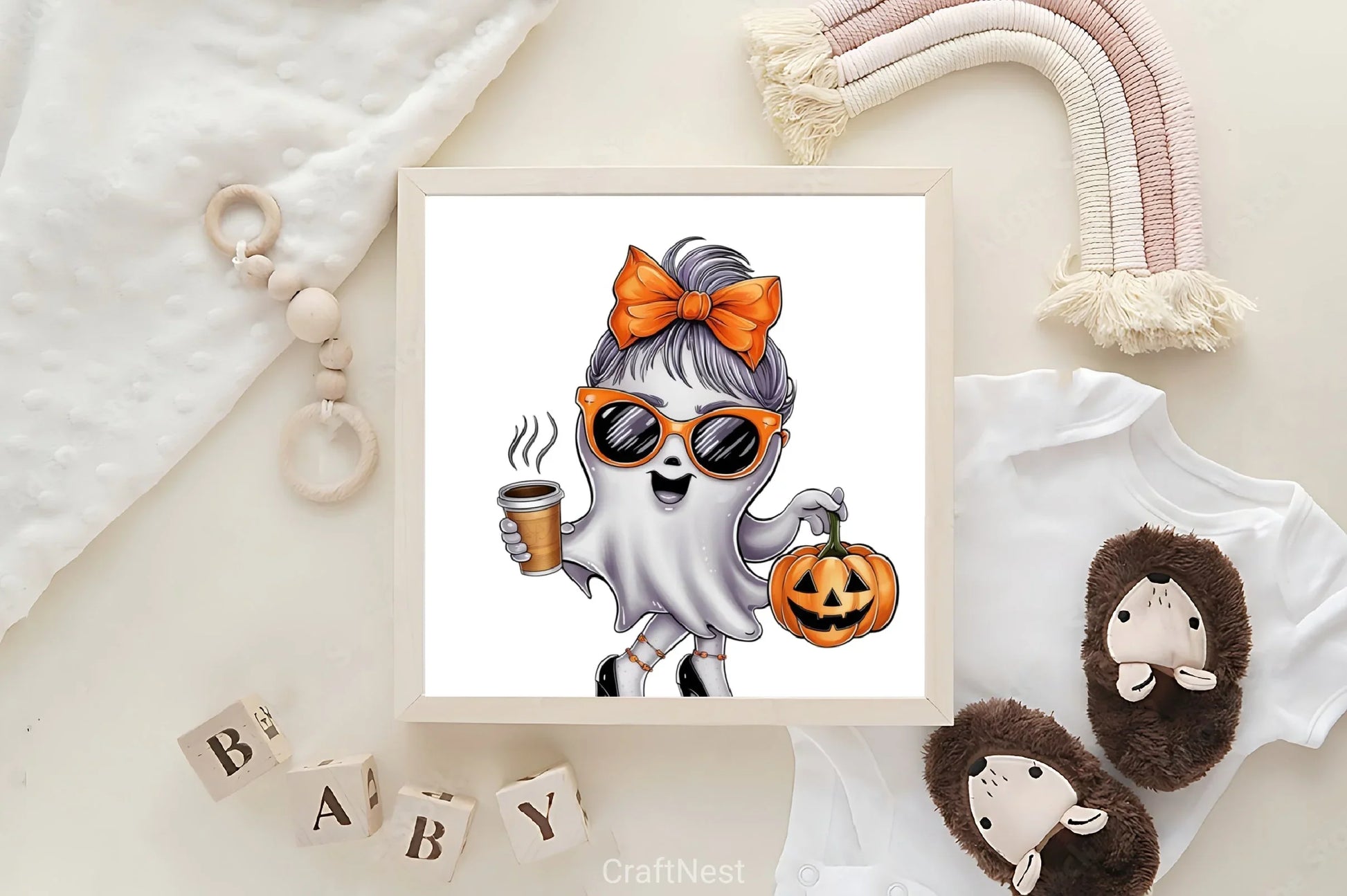 Cute Ghost Halloween Clipart Bundle 4 - CraftNest - Digital Crafting and Art