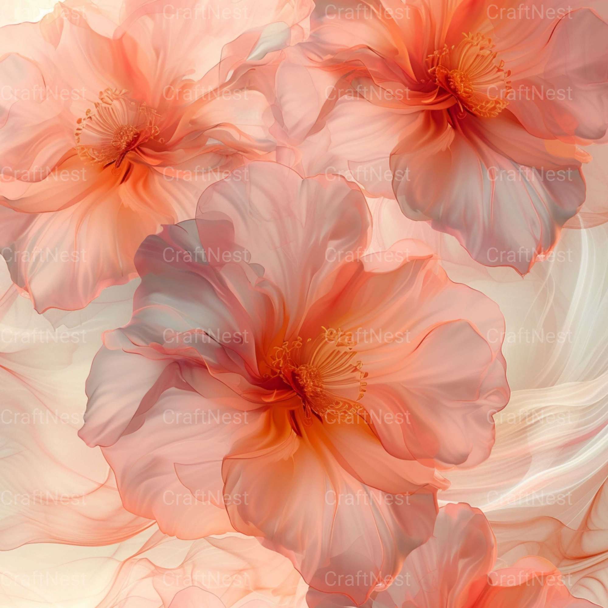Fluid Floral Textures - CraftNest - Digital Crafting and Art