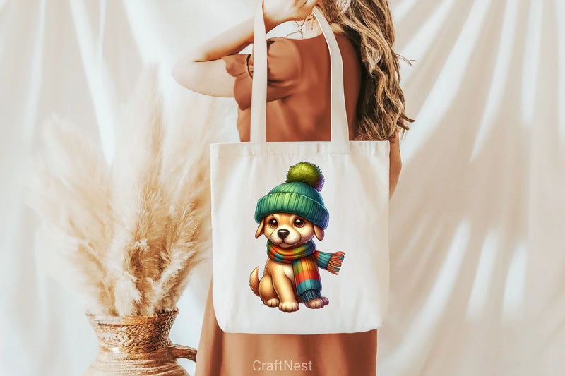 Winter Dogs Clipart Bundle - CraftNest - Digital Crafting and Art