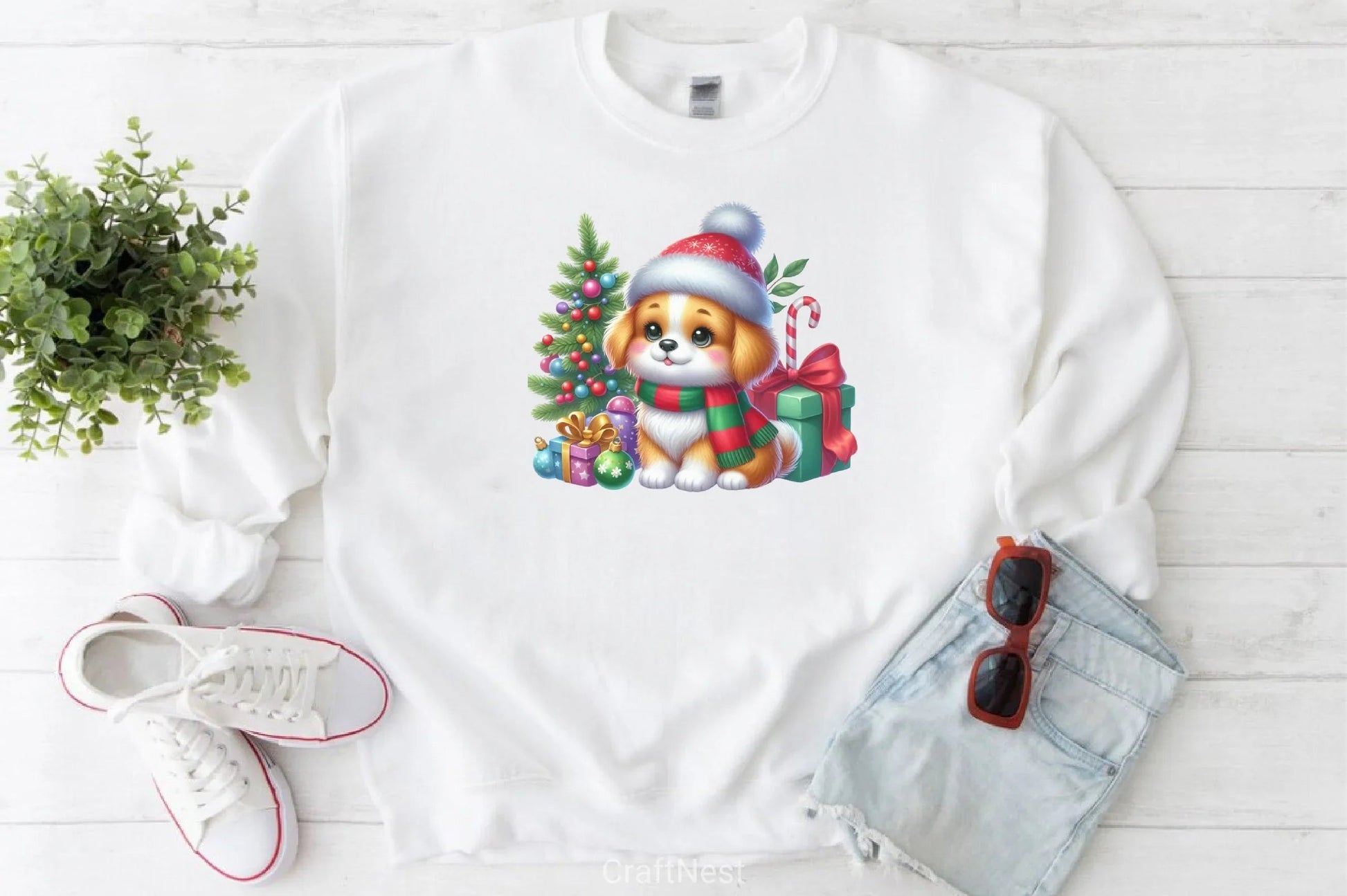 Christmas Dog Clipart Bundle 7 - CraftNest - Digital Crafting and Art