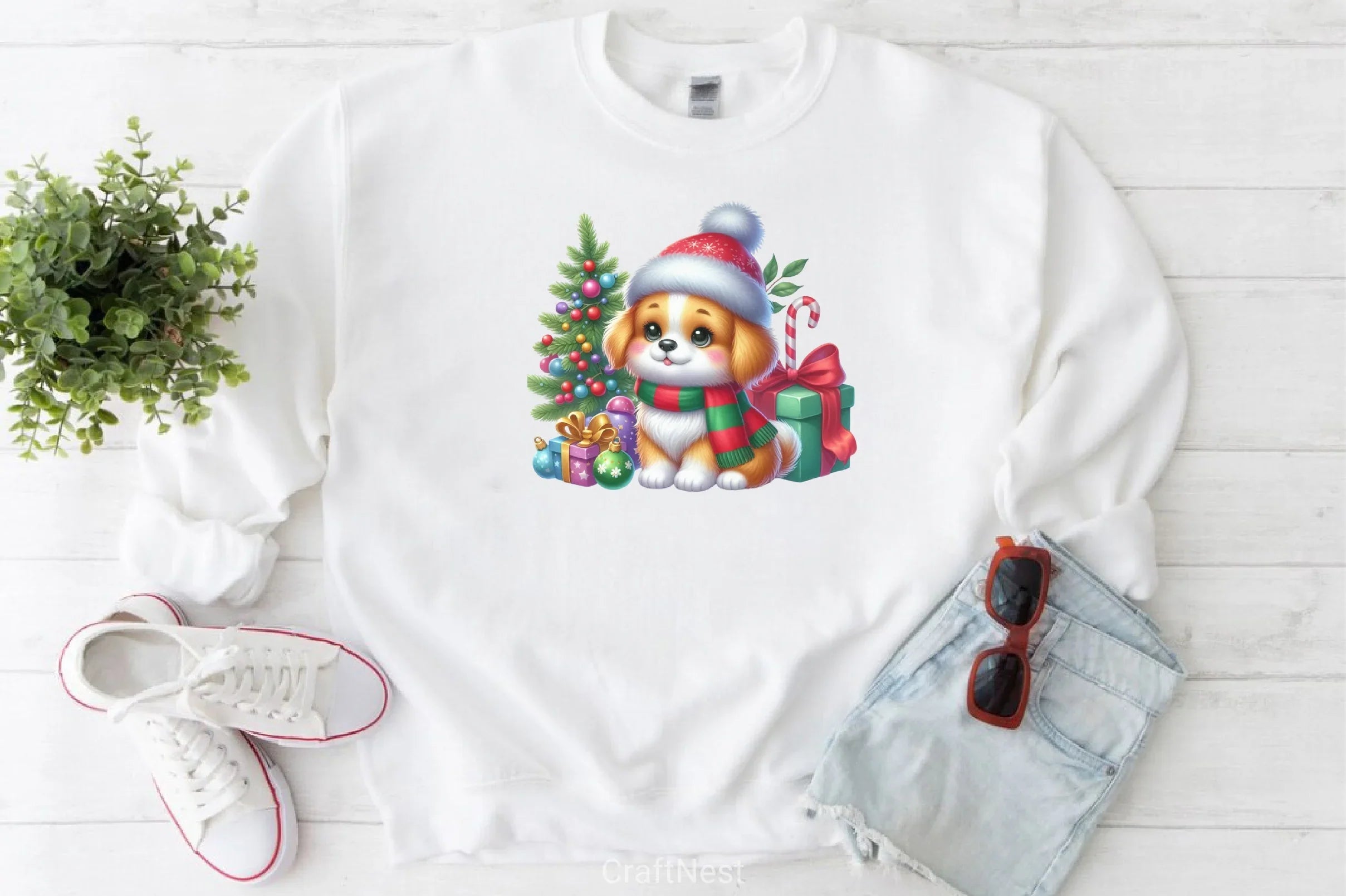 Christmas Dog Clipart Bundle 7 - CraftNest - Digital Crafting and Art