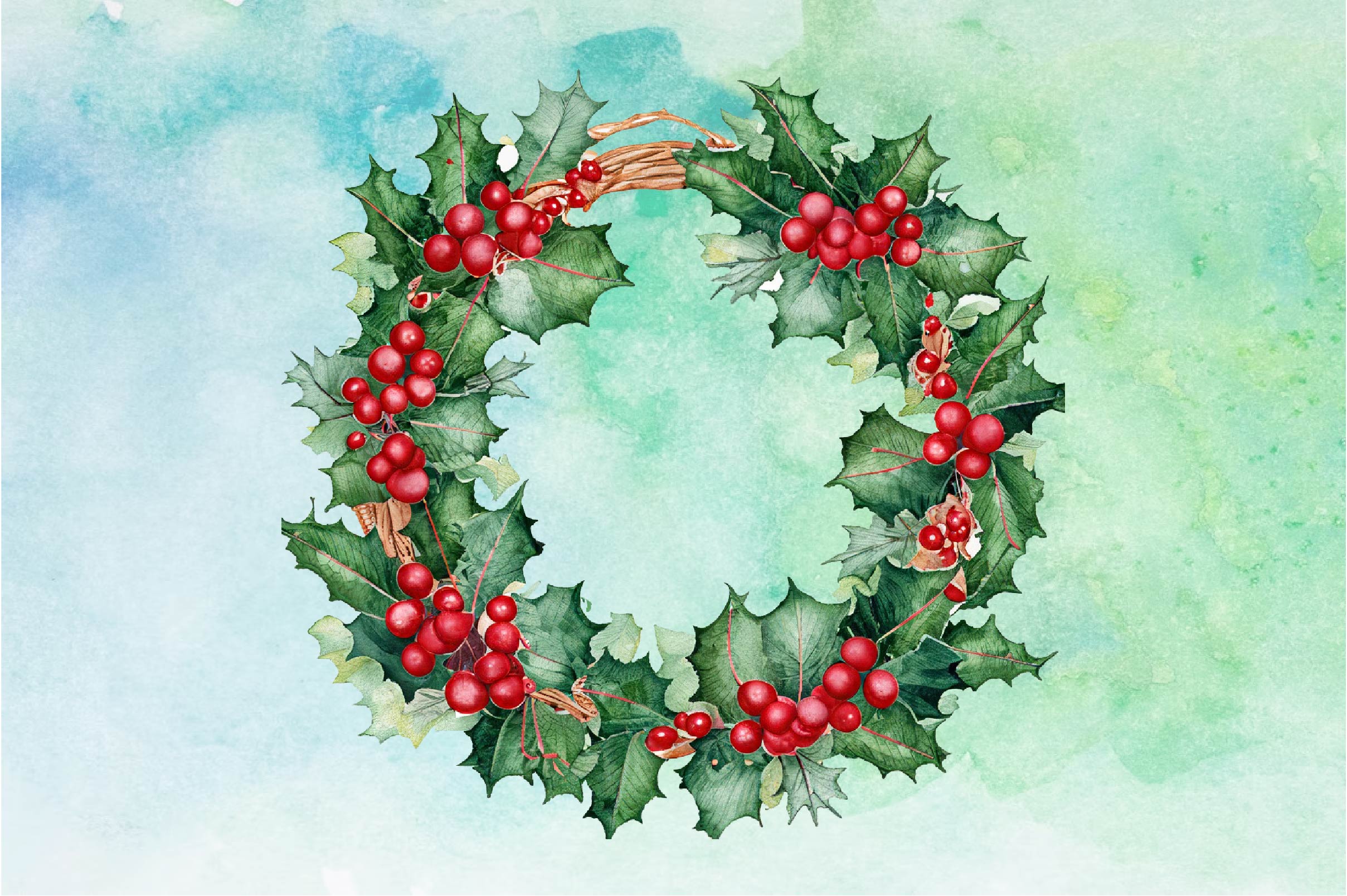 Christmas Wreath Clipart Bundle 1 - CraftNest - Digital Crafting and Art