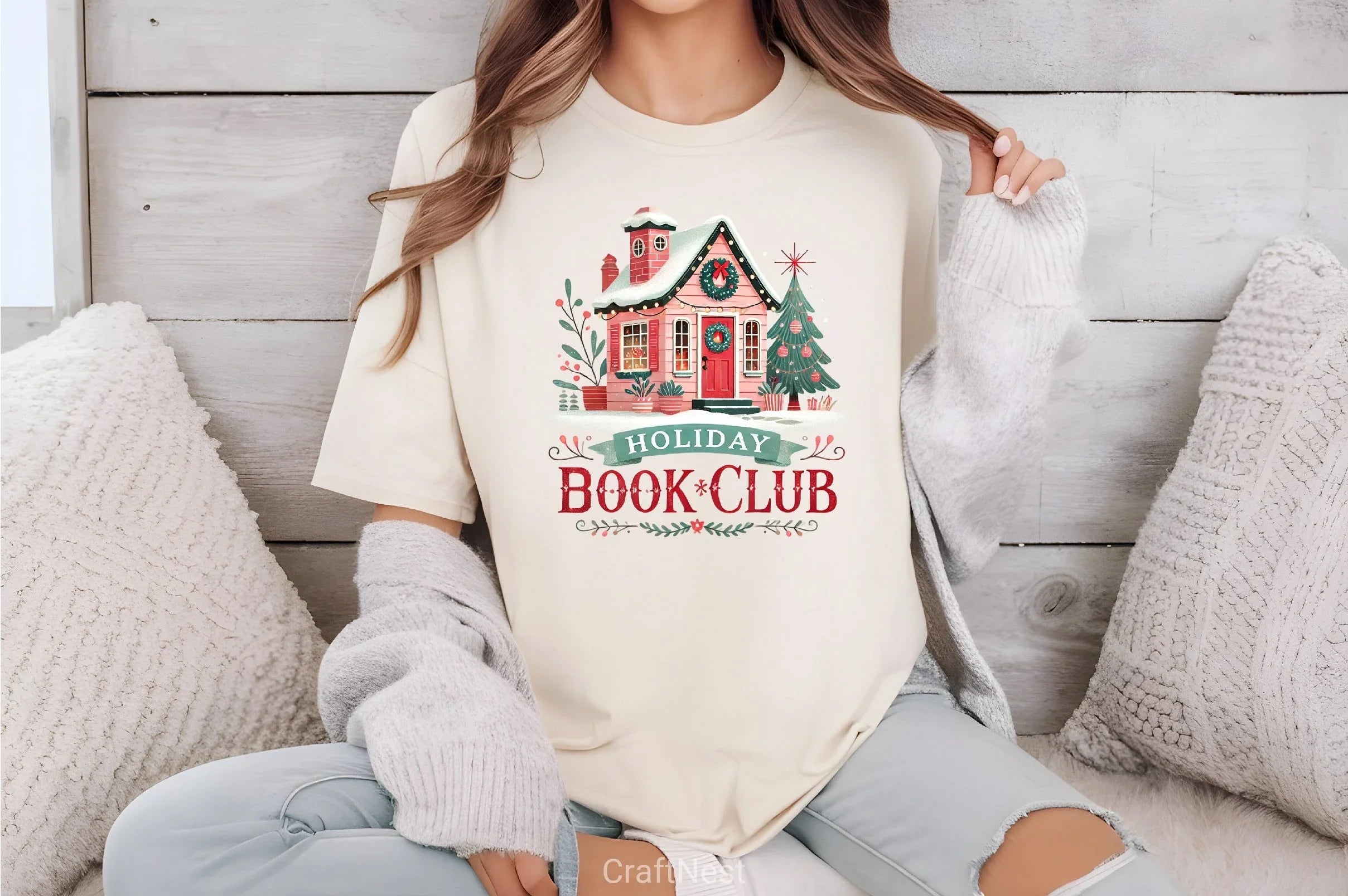 Holiday Book Club Christmas Clipart Bundle - CraftNest - Digital Crafting and Art