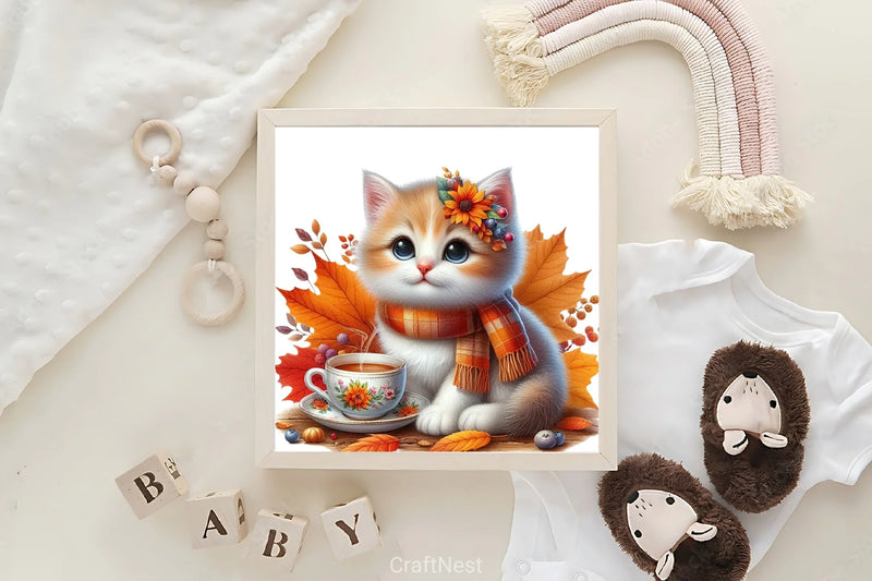 Autumn Cats Clipart Bundle - CraftNest - Digital Crafting and Art
