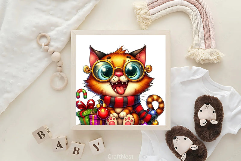 Christmas Cats Clipart Bundle - CraftNest - Digital Crafting and Art