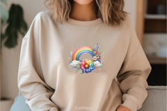 Rainbow Daisy Flower Clipart Bundle - CraftNest - Digital Crafting and Art