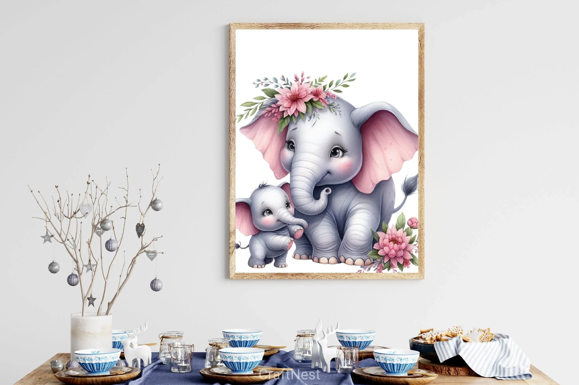 Mother's Day Elephant Clipart Bundle - CraftNest - Digital Crafting and Art