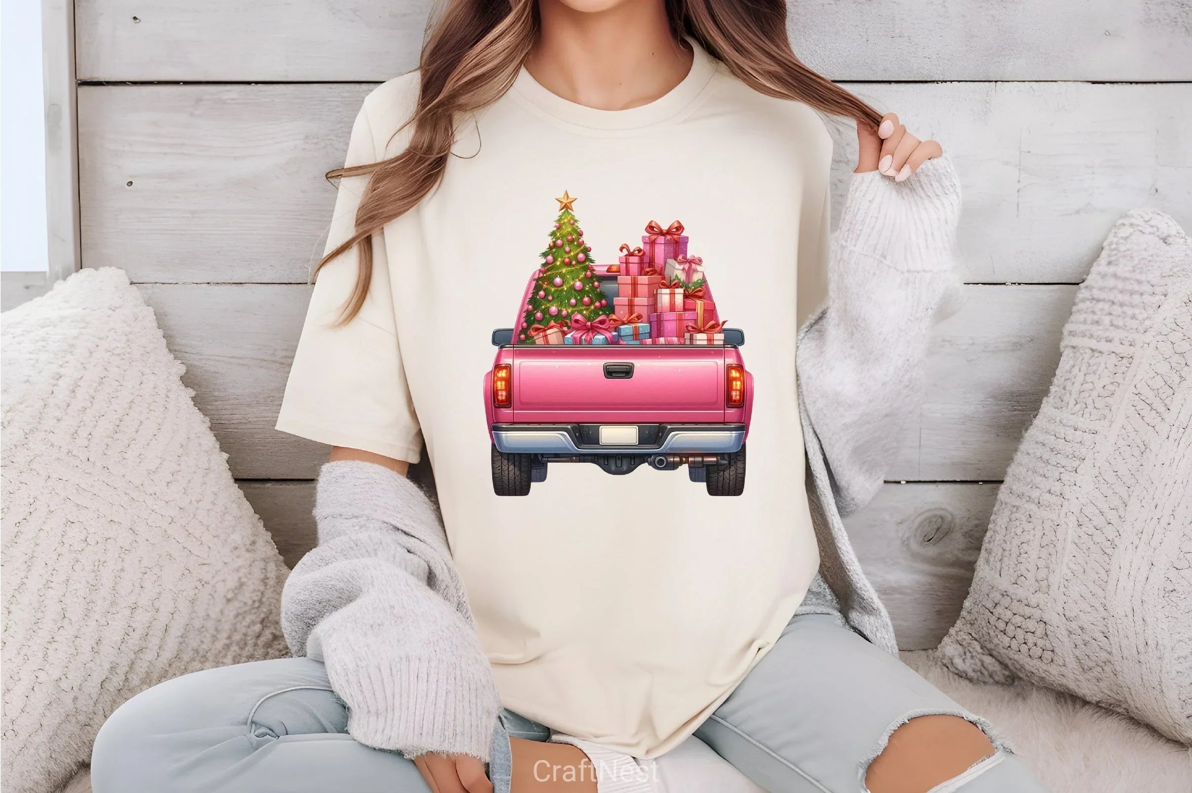 Christmas Truck Clipart Bundle 4 - CraftNest - Digital Crafting and Art