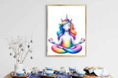 Cute Unicorn Yoga Clipart Bundle - CraftNest - Digital Crafting and Art