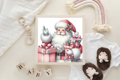 Pink Santa Claus Gifts Clipart Bundle - CraftNest - Digital Crafting and Art