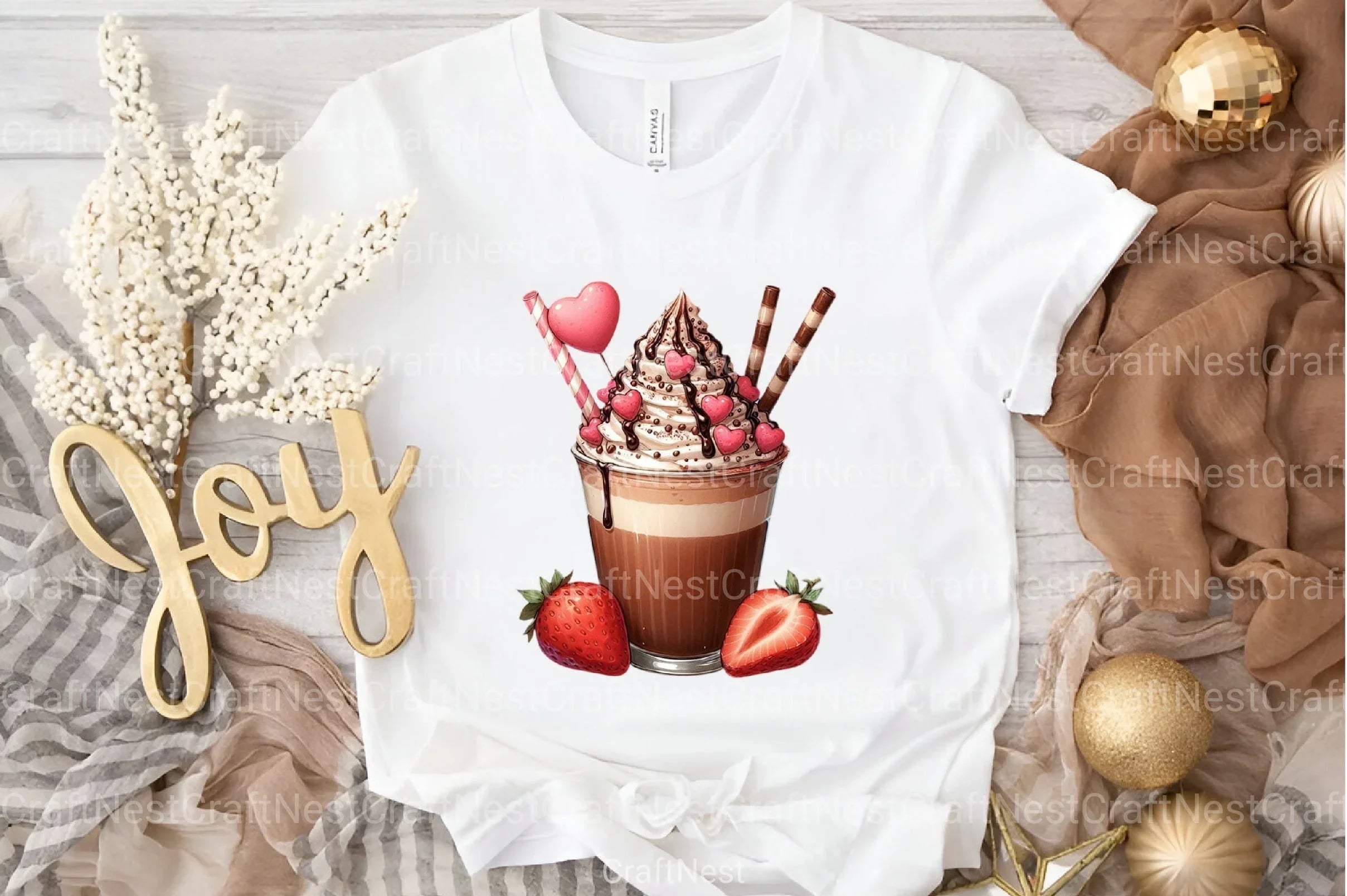 Valentine Festive Coffee Clipart Bundle 2 - CraftNest - Digital Crafting and Art