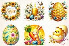 Yellow Easter Clipart Bundle - CraftNest - Digital Crafting and Art