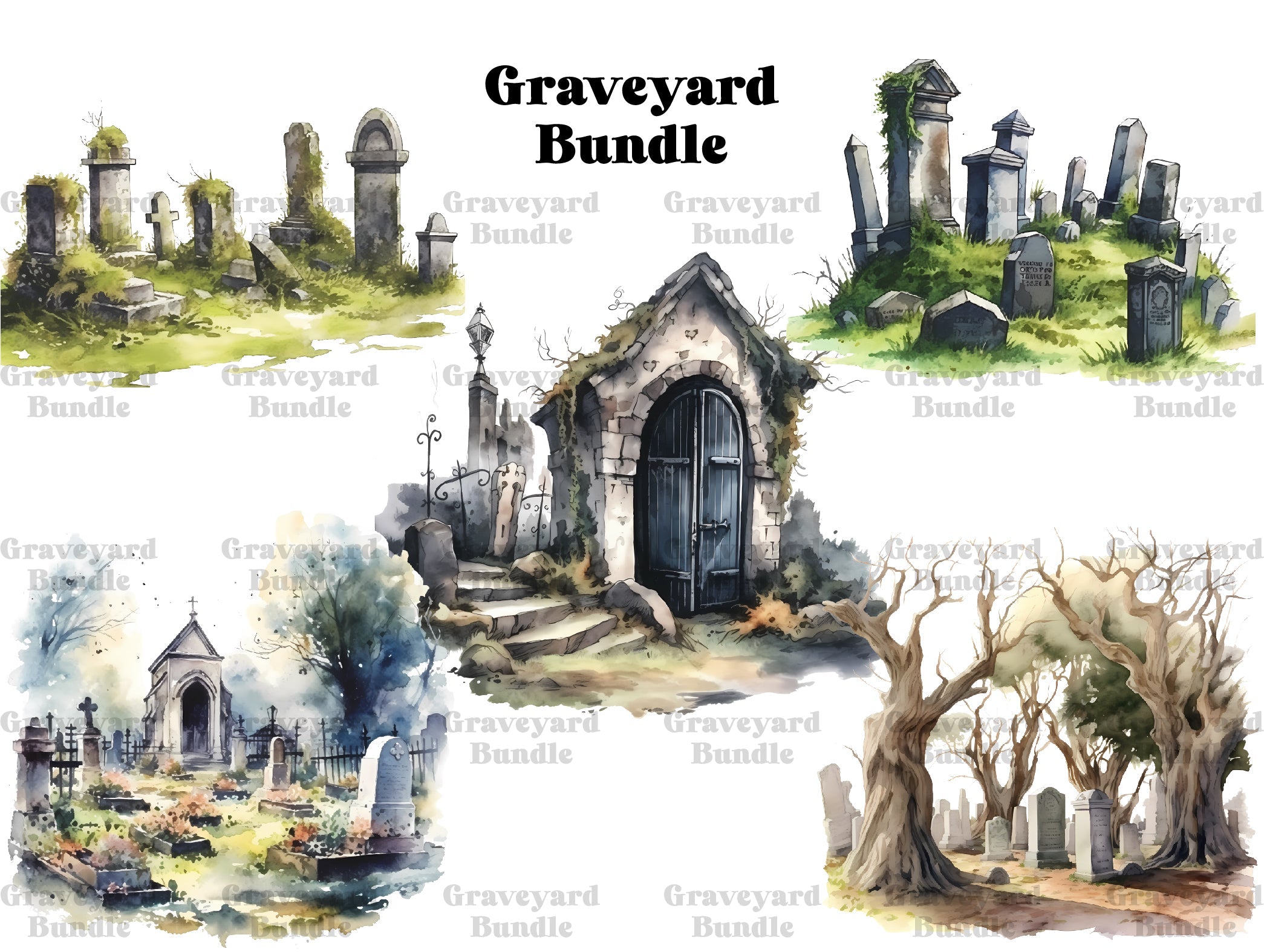 Graveyard Clipart - CraftNest