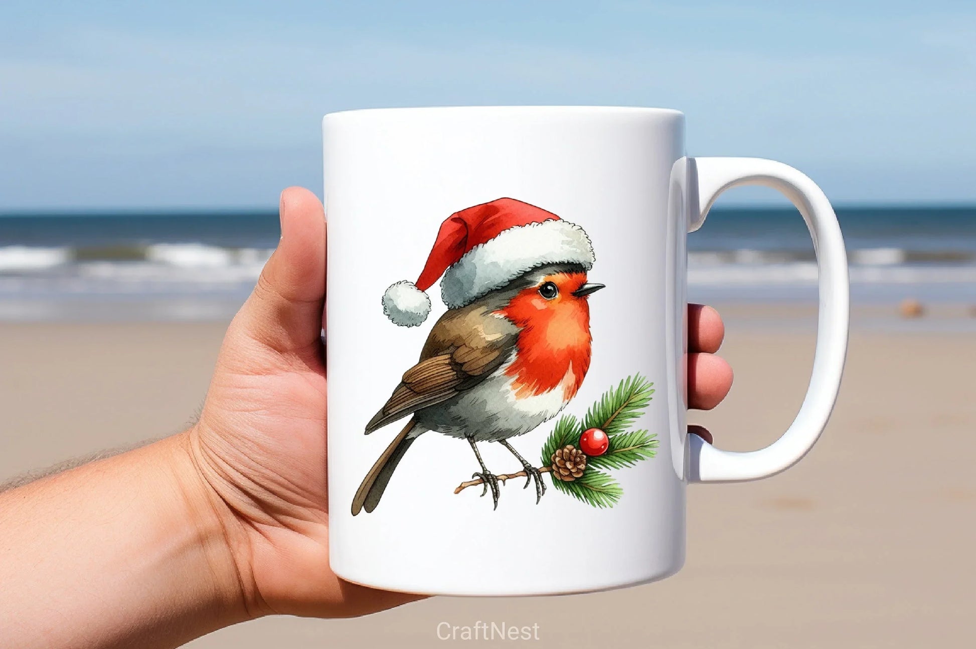 Robin Santa Bird Clipart Bundle - CraftNest - Digital Crafting and Art