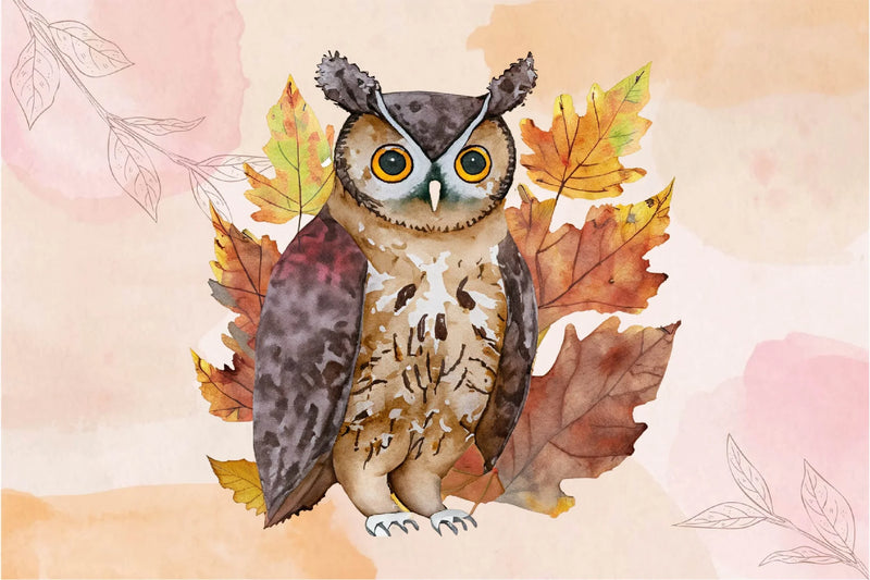 Autumn Owl Clipart Bundle - CraftNest - Digital Crafting and Art
