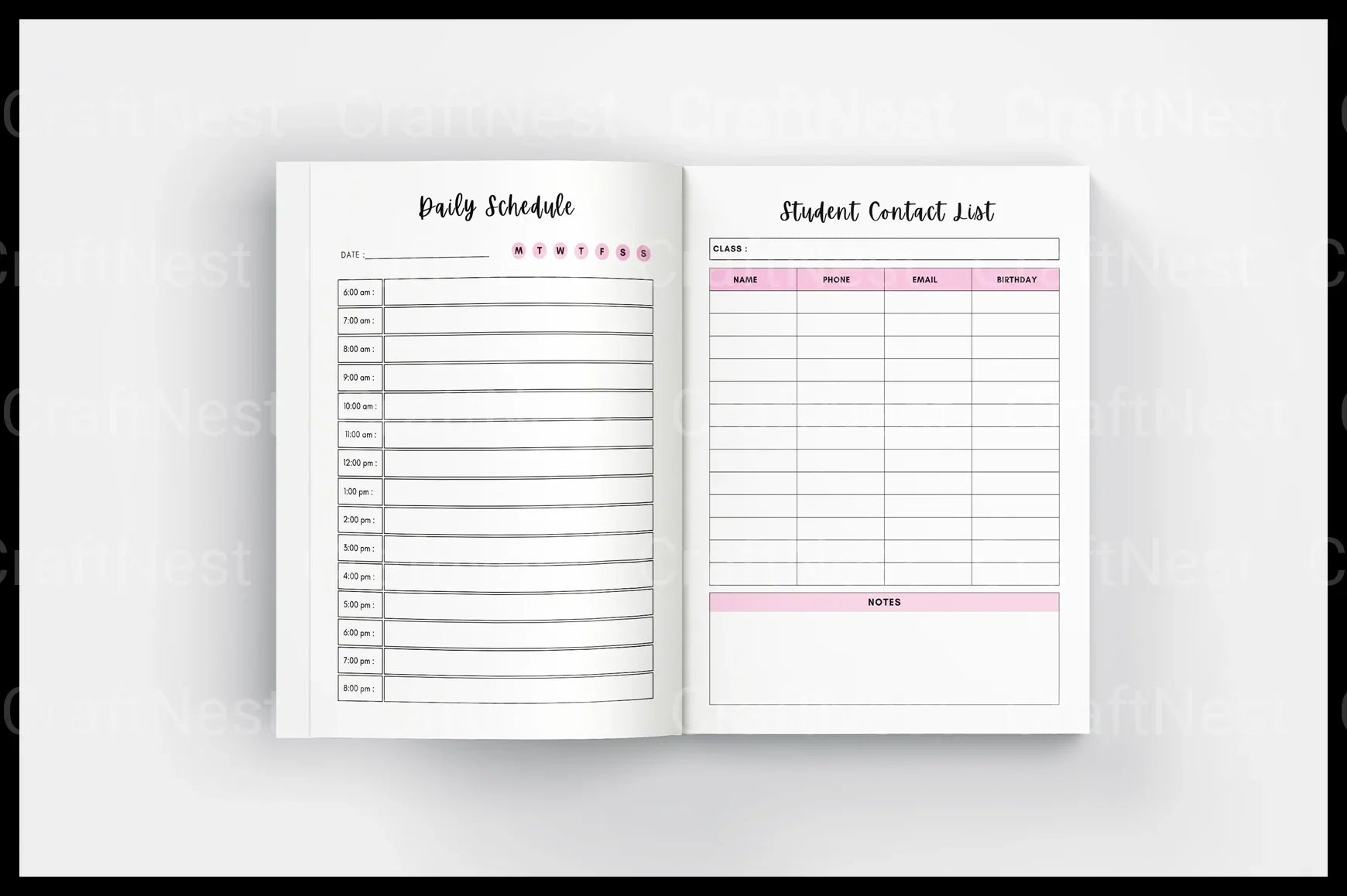 Student Progress Organizer for Effective Tracking - CraftNest - Digital Crafting and Art