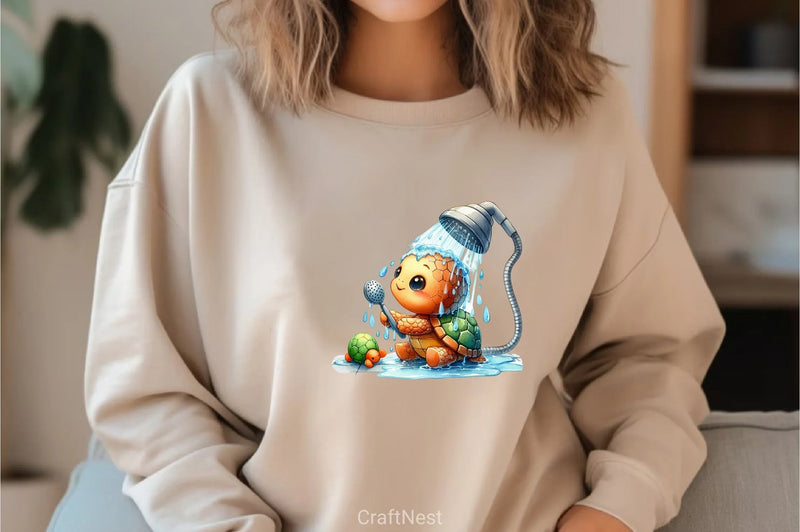 Playful Animals Bubble Baths Clipart Bundle - CraftNest - Digital Crafting and Art