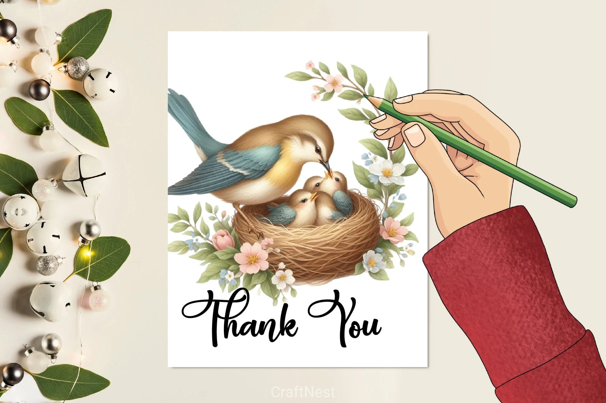 Bird Nest Clipart Bundle - CraftNest - Digital Crafting and Art