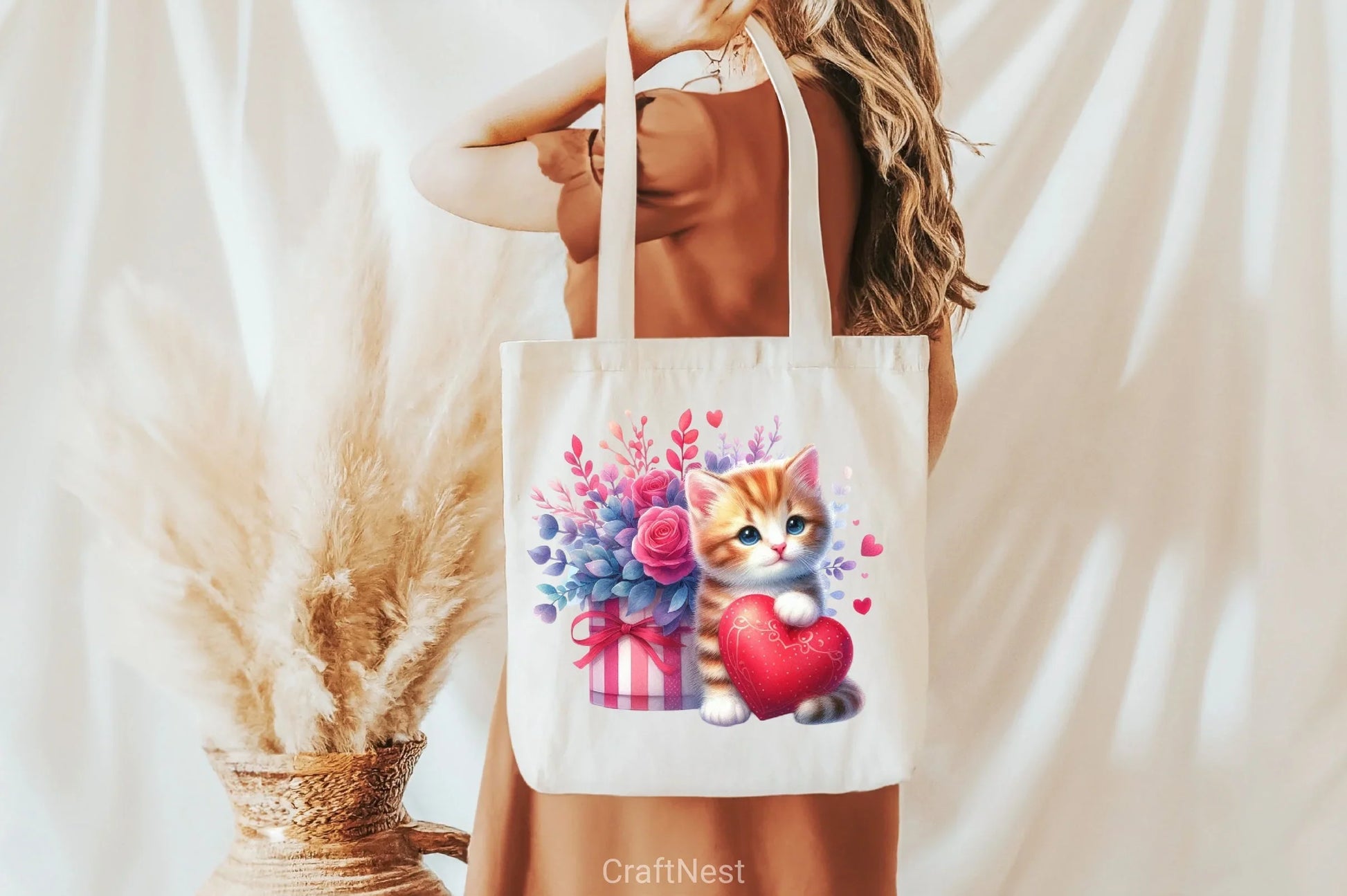 Cat Peeking Valentine Clipart Bundle - CraftNest - Digital Crafting and Art