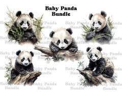 Baby Pandas Clipart - CraftNest