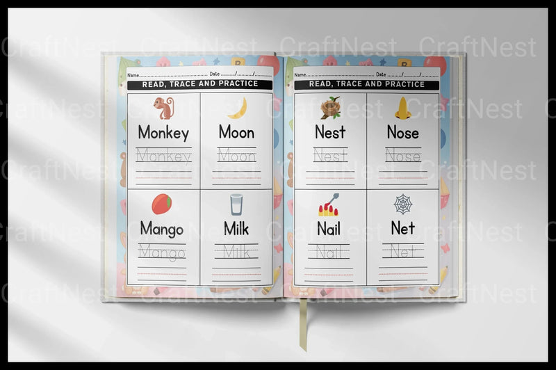Word Tracing Worksheets for Kids - CraftNest - Digital Crafting and Art