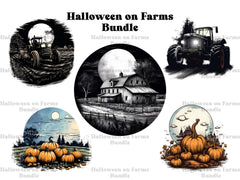 Halloween On Farm Clipart - CraftNest