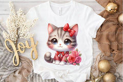 Valentine's Day Kitty Clipart Bundle - CraftNest - Digital Crafting and Art