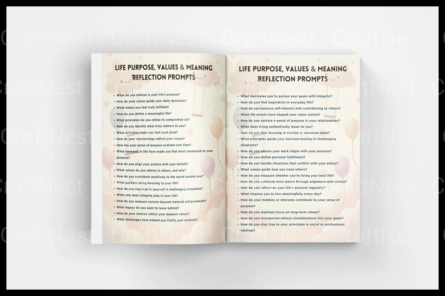 Life Lessons Reflection Prompts for Personal Growth - CraftNest - Digital Crafting and Art
