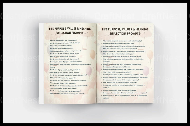 Life Lessons Reflection Prompts for Personal Growth - CraftNest - Digital Crafting and Art