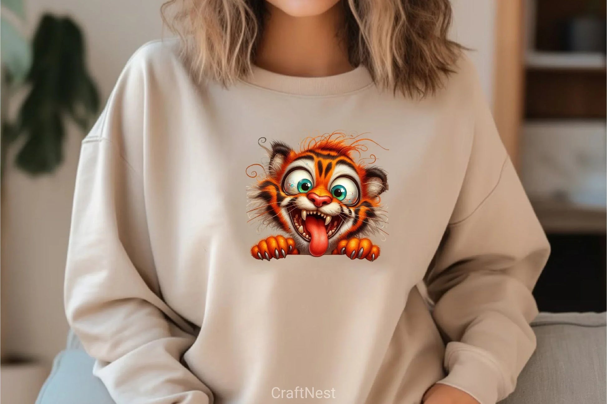 Funny Crazy Tiger Clipart Bundle - CraftNest - Digital Crafting and Art