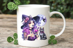 Halloween Witch Girl Clipart Bundle 5 - CraftNest - Digital Crafting and Art