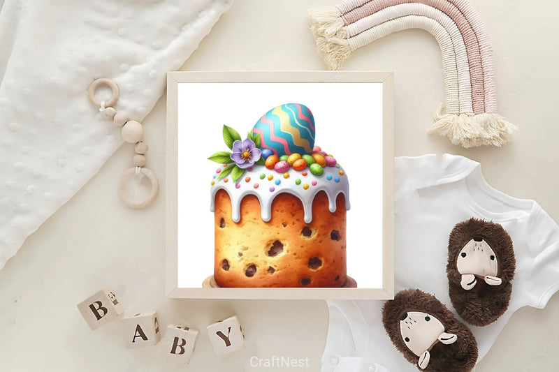 Easter Cakes Clipart Bundle - CraftNest - Digital Crafting and Art