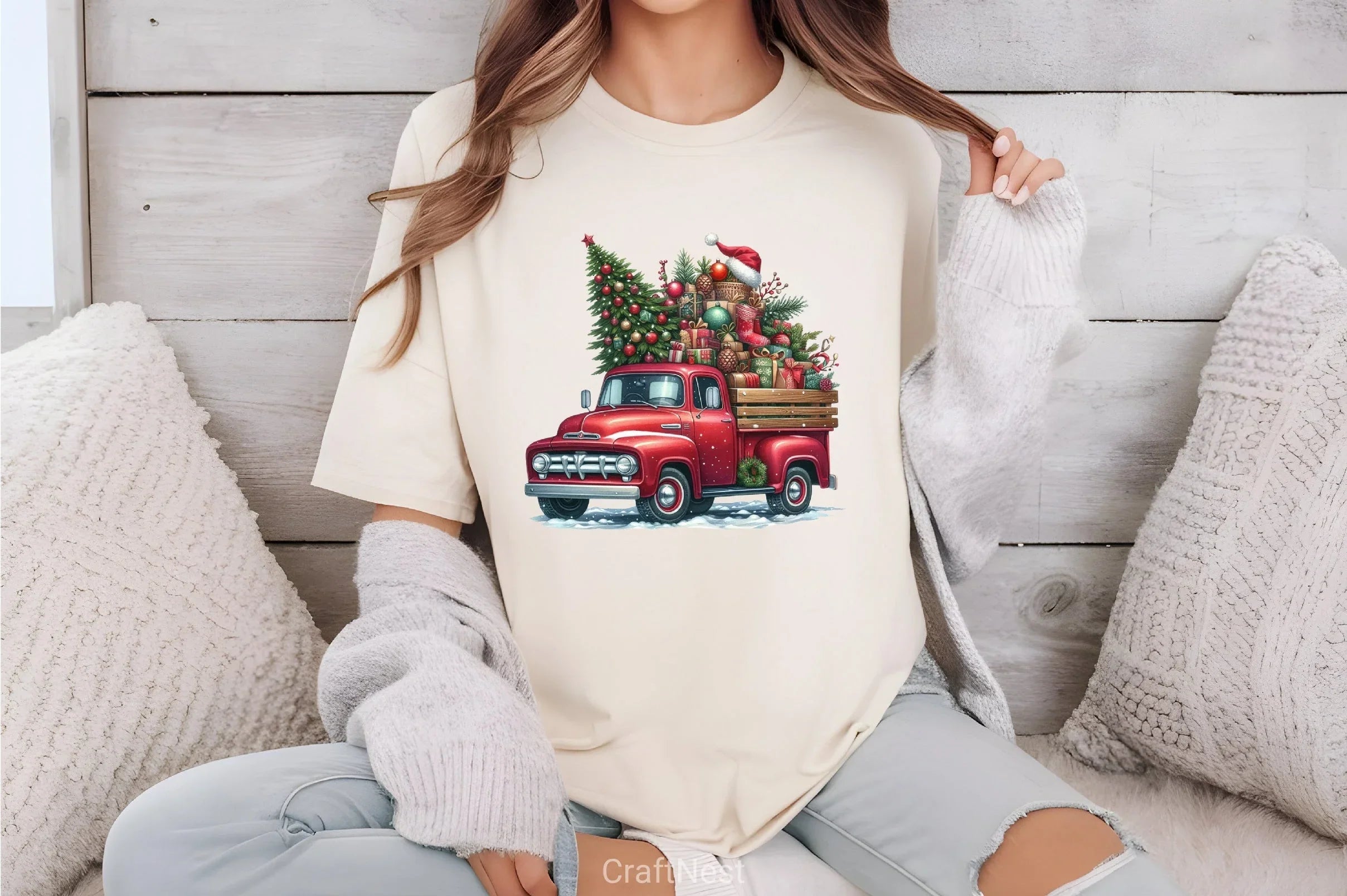 Christmas Truck Clipart Bundle 5 - CraftNest - Digital Crafting and Art