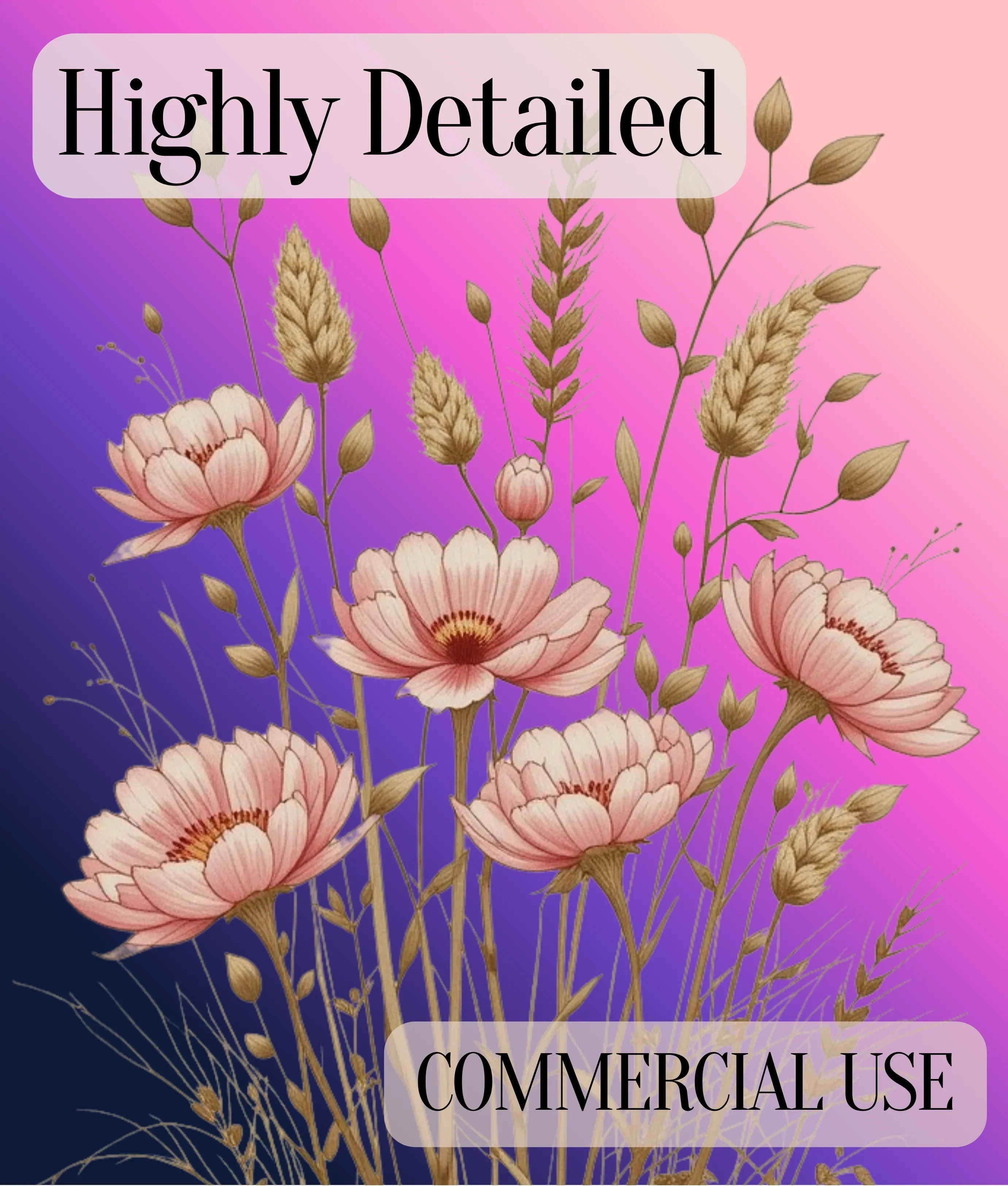 Japandi Botanical Clipart Bundle - CraftNest - Digital Crafting and Art