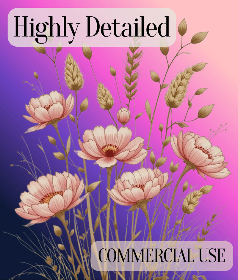 Japandi Botanical Clipart Bundle - CraftNest - Digital Crafting and Art